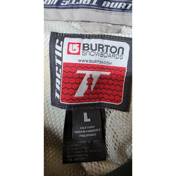 Burton Mens Large Gray Tactic Ski Snowboard Insulated Winter Snow Nylon Pants - Picture 13 of 16